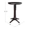 International Concepts Round 30 in Round Top Pedestal Table, 40.9 inH, Rich Mocha, 30 W, 30 L, 41.9 in H, Wood, Rich Mocha K15-30RT-27B-6B-2 - alternate 6